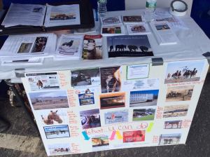 Rally table in Augusta Maine, Americans love their wild horses and burros!